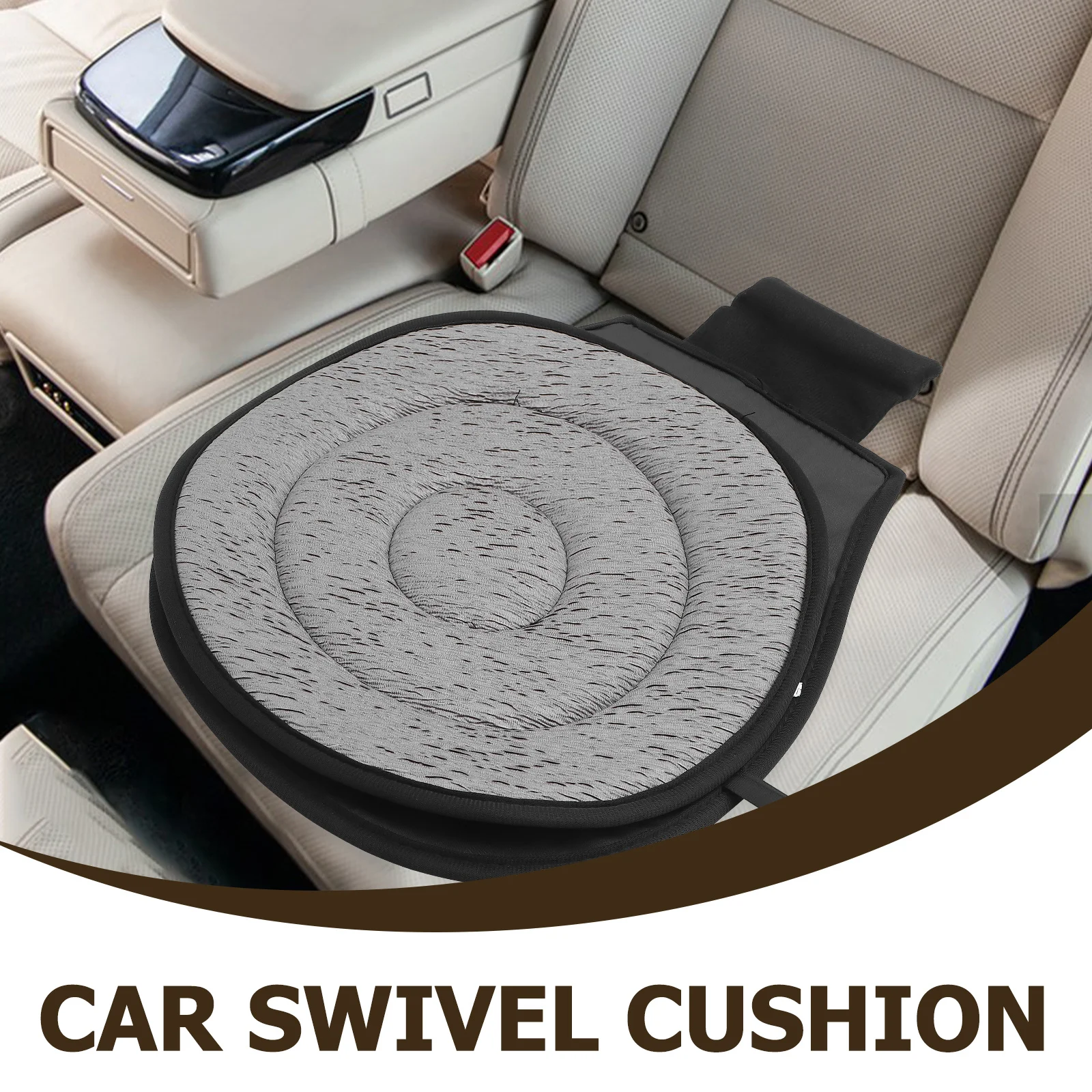 

Rotating Seat Cushion 360 Swivel Car Mat For Elderly Disabled Postpartum Women Reusable Soft Fabric Easy Mobility
