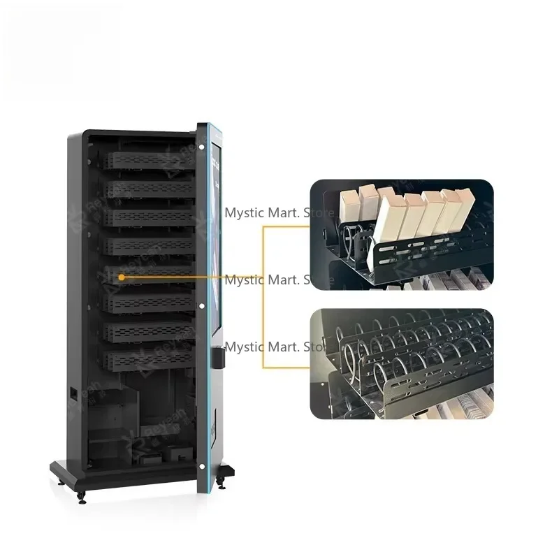 Máquina Expendedora con Verificación de Edad | Dispensador Inteligente de Condones de Gran Capacidad para Productos de Belleza con CBD