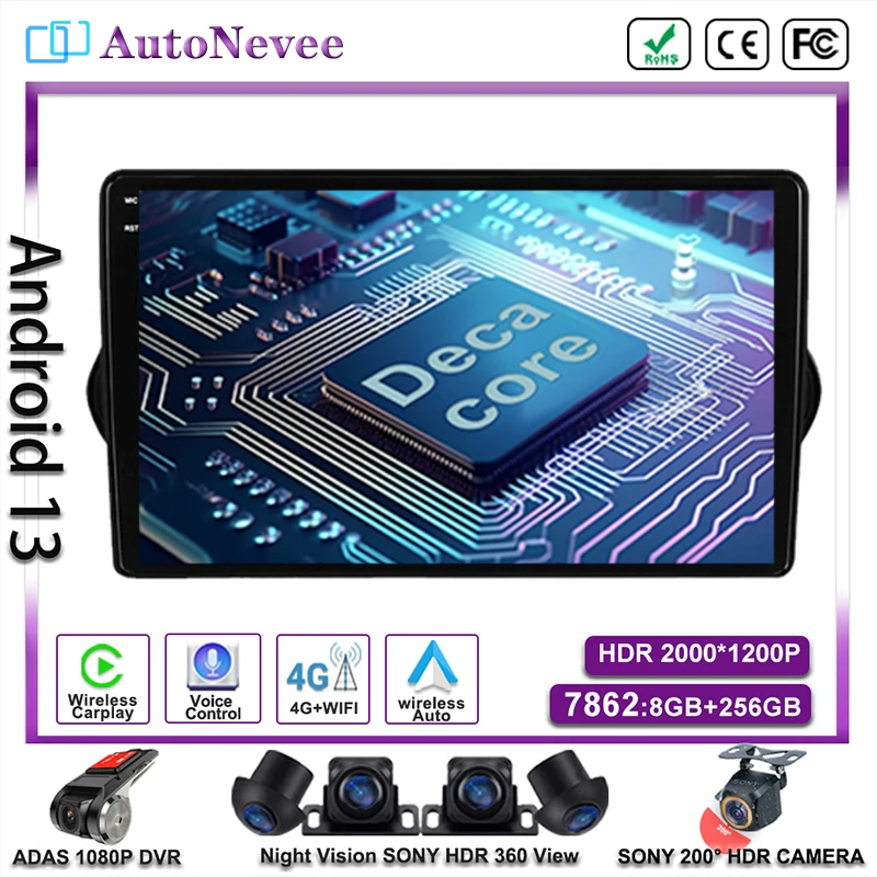 

Android 14 For FIAT EGEA TIPO 2015 - 2018 Multimedia Car Player Auto Radio Navigation GPS Stereo High-performance CPU 5G DVD