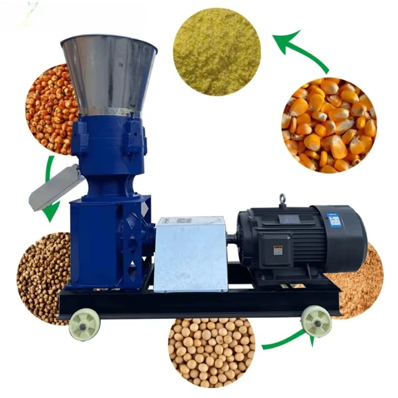 

Hot Sale Pelleting Poultry Small Scale Feed Pellet Machine For Animals Feed Pelletizer
