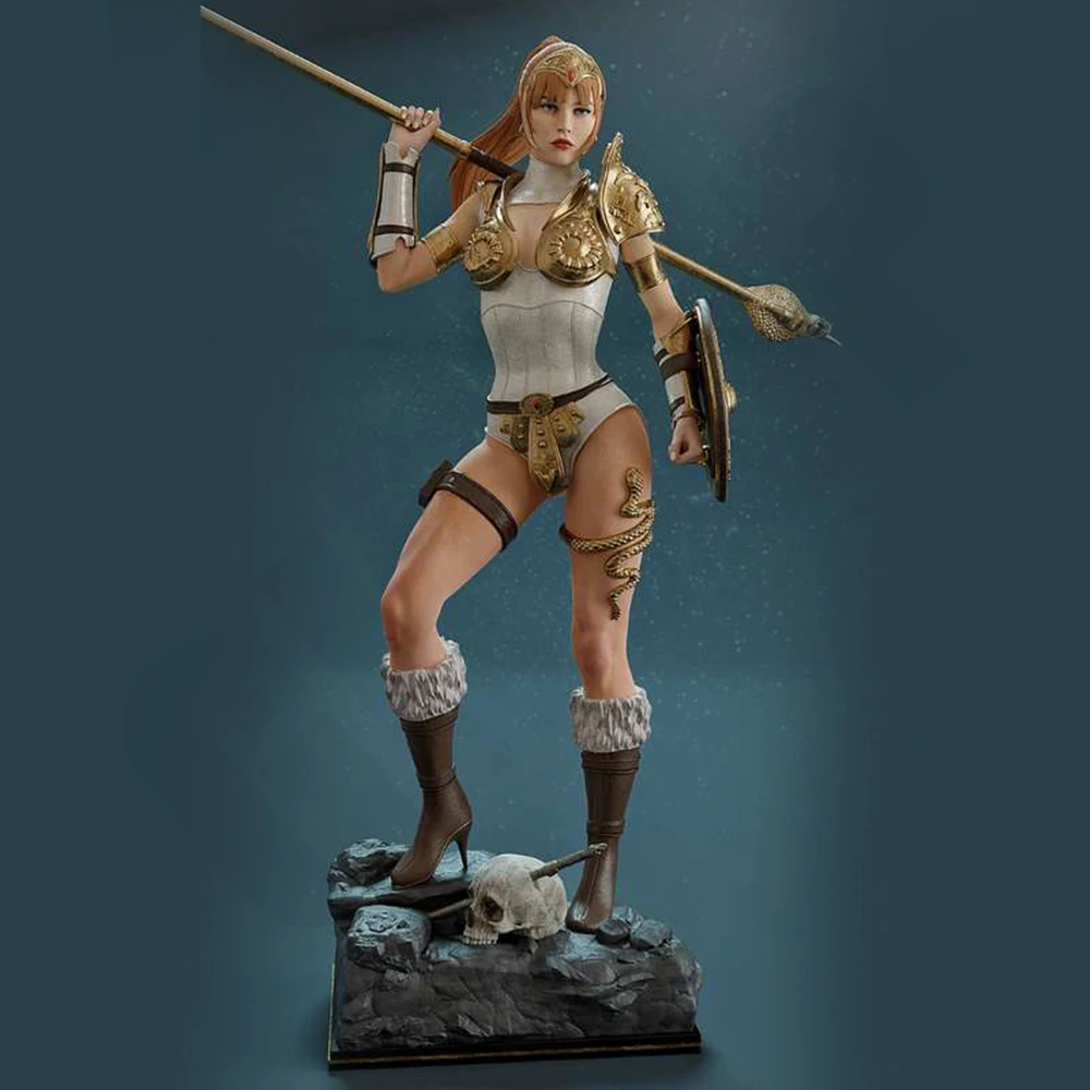 

Beautiful Female Warrior Resin Model Kit 3d Print Doll 1/24 Unassembled Resin Figure Statue Kit Unpainted Toy Gk Plaything Set