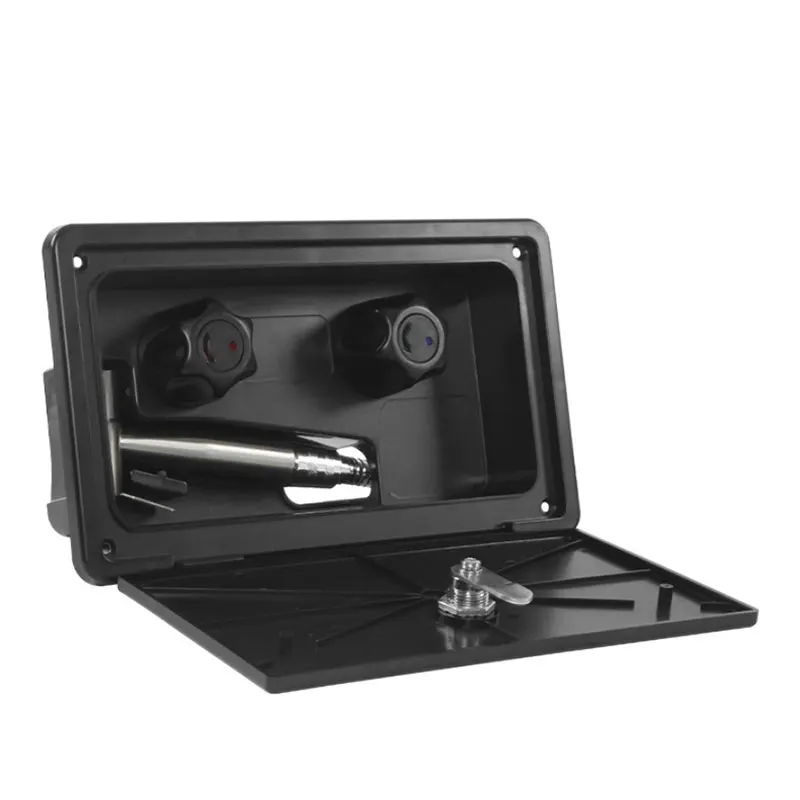 

Набор внешних душевых ящиков для автофургона с душевой насадкой и шлангом из нержавеющей стали для лодок, морского кемпера, аксессуары для дома на колесах