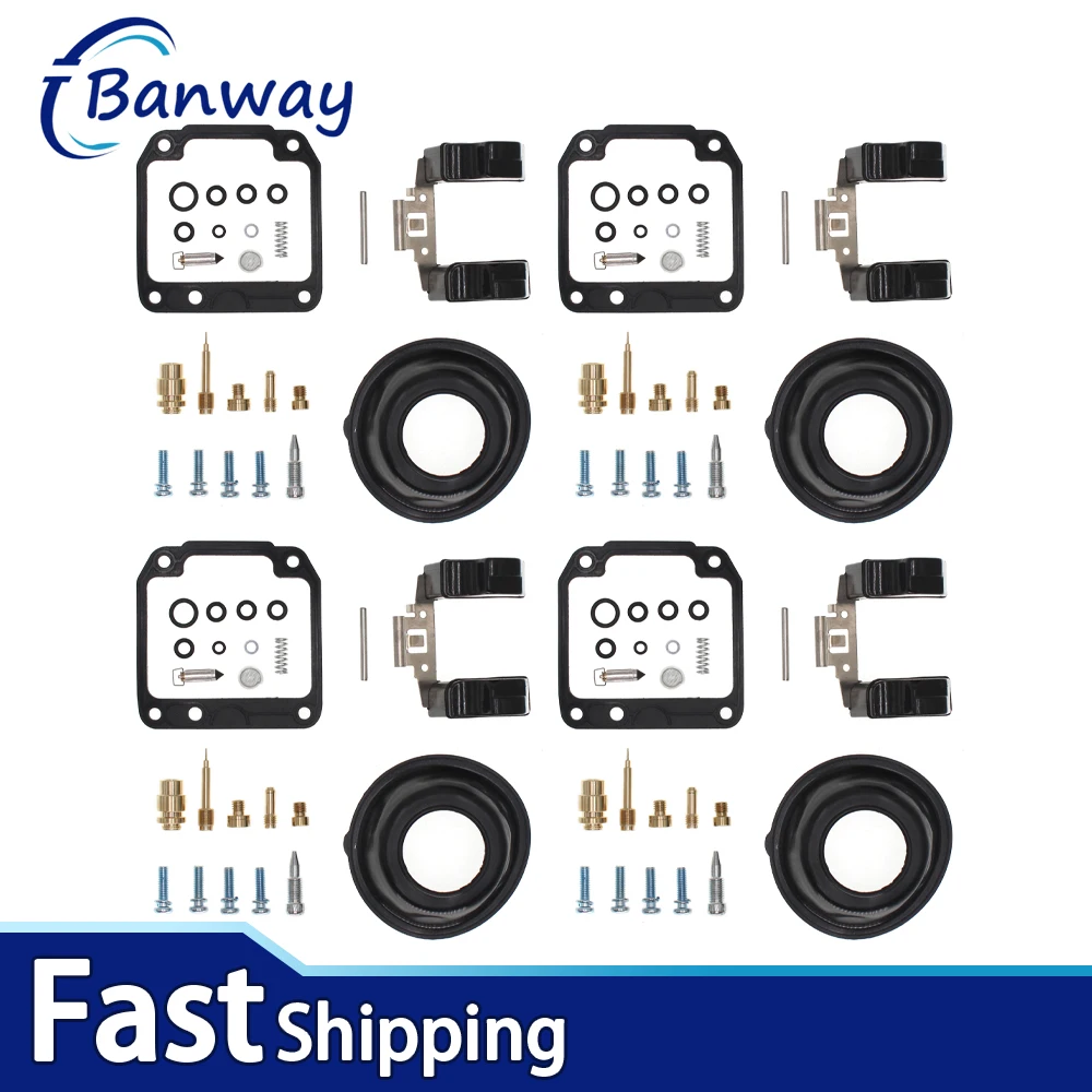 

4X For YAMAHA XJ550 MAXIM 1981-1983 Carb Diaphragm Carburetor Rebuild Repair Kit