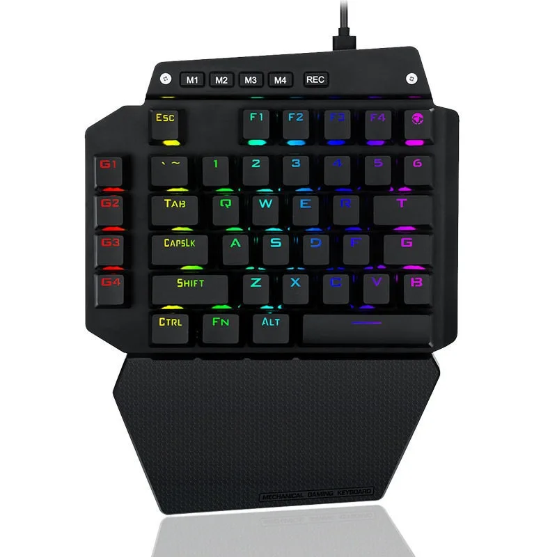 One-handed keyboard, special e-sports left-hand small portable chicken eating computer, mobile phone USB wired peripherals