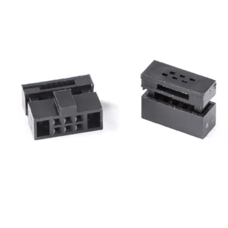 FC-6/8/10/12/14/16/20/24-50P 1.27mm 피치 3피스 압착 헤드 IDC 커넥터