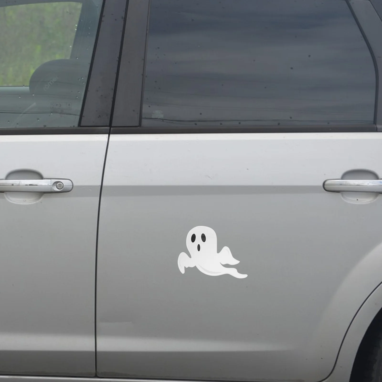

4Pcs Halloween Ghost Decal Stickers Car Window Stickers Spooky Decor Easy Installation Reliable Materials Universal Fit