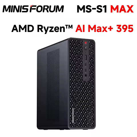 MINISFORUM MS-S1 MAX AMD Ryzen MAX+ 395 AI Mini PC LPDDR5x 128GB 8000MT/s 2TB WiFi7 BT5.4 PCIe &times;16 slot 2*10GbE LAN 2*USB4 V2
