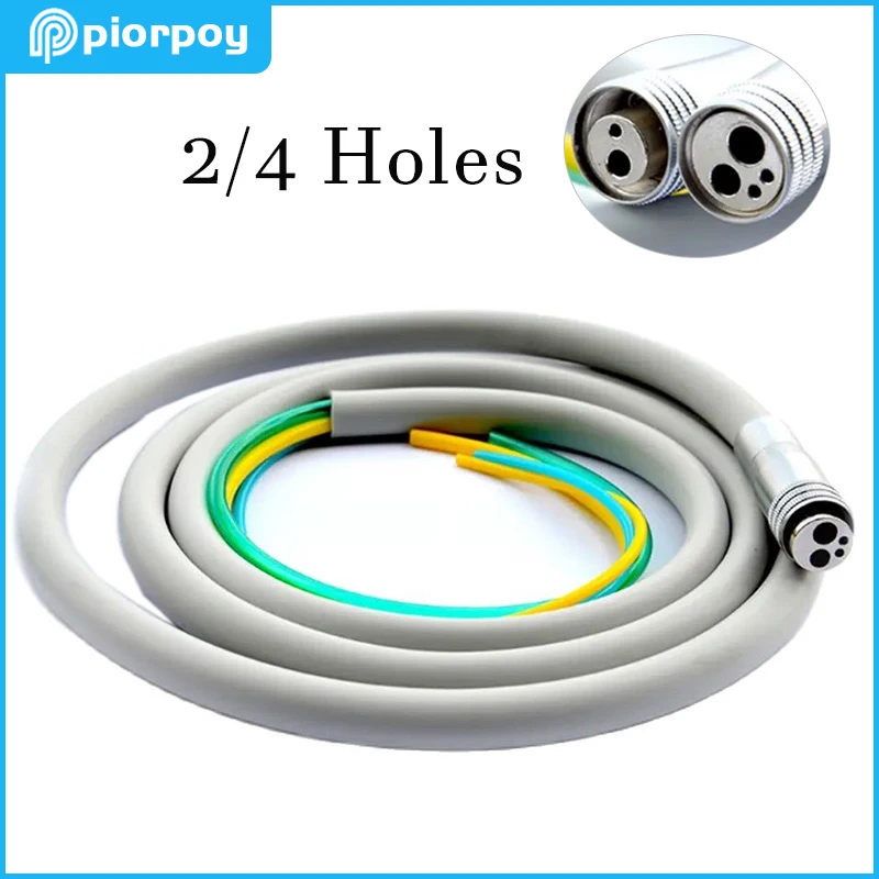 2/4 Holes Dental Silicone High and Low Speed Turbine Handpiece Tubing Hose Cable Connector Dentistry Laboratory Accessories