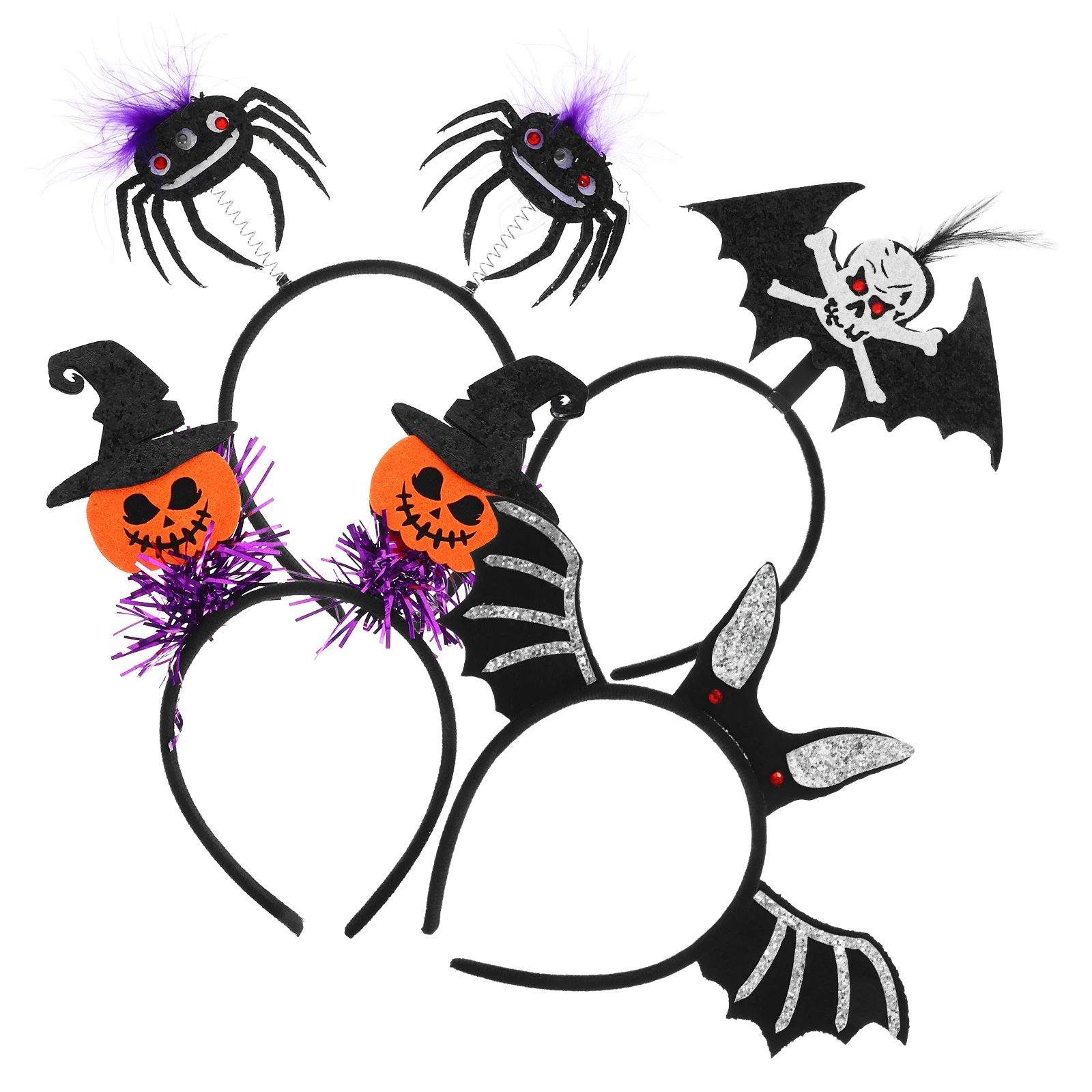 

4pcs Halloween Halloween Party Hair Decorations Headdress Cosplay Costume Headb Girls Hair Accessories Party Decorations