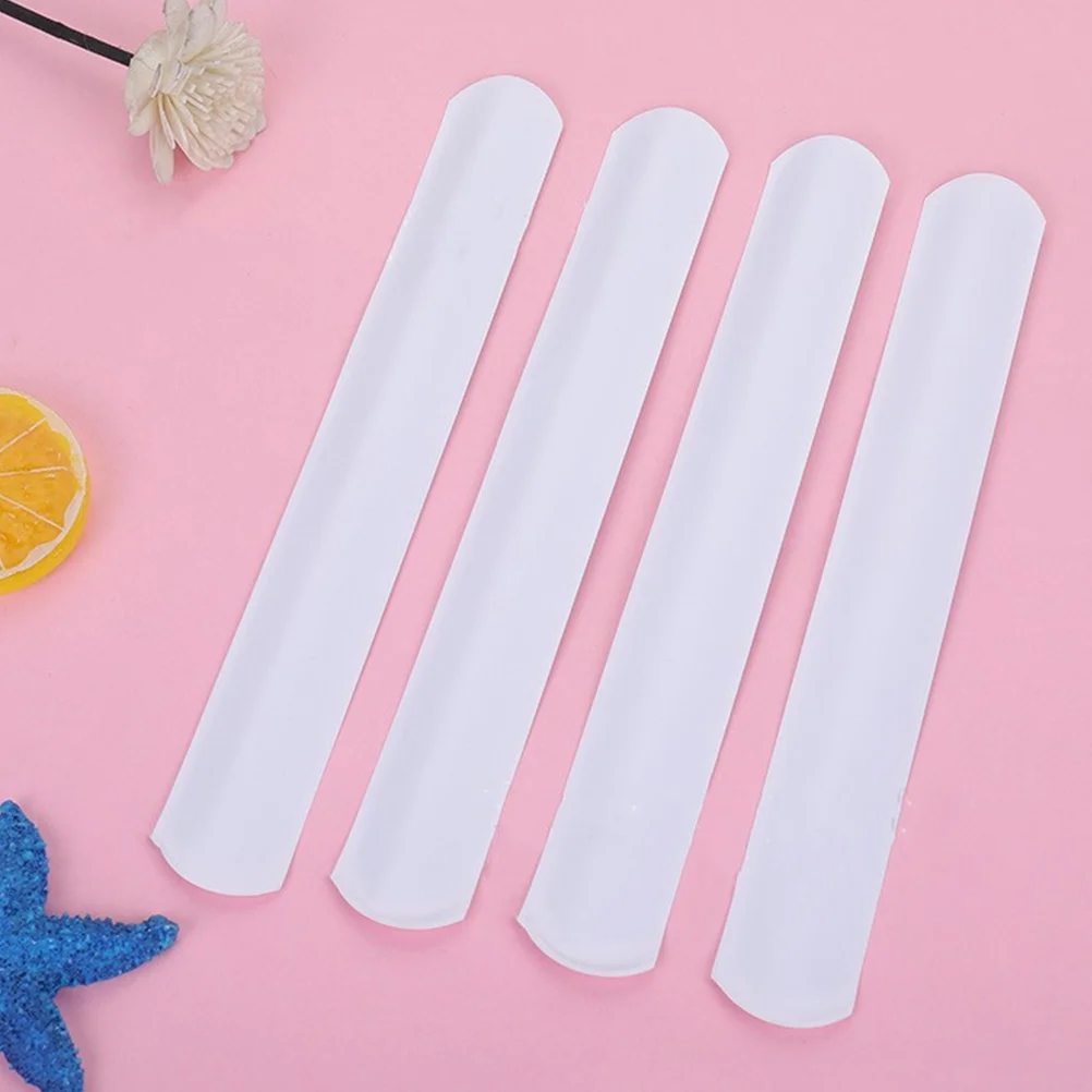 30 Pcs Papa Circle Kids White Slap Bracelets Double Sided Compact Bands Cartoon Toy Pvc