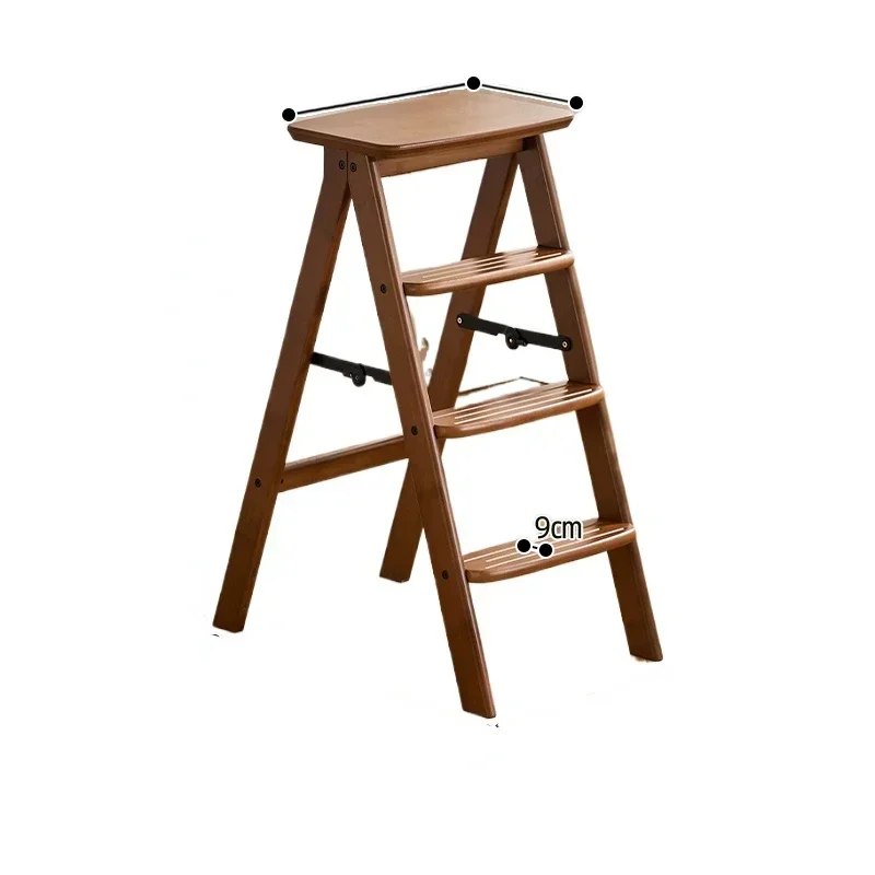 Escalera portátil de espesor, estante para silla, taburete alto de cocina, taburete plegable multifunción para el hogar, muebles para el hogar de 2 escalones