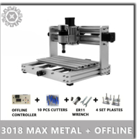 3018 Max Metal GRBL control with 200W Spindle offline control,3 Axis pcb CNC Milling Laser machine, metal body, Diy Wood Router
