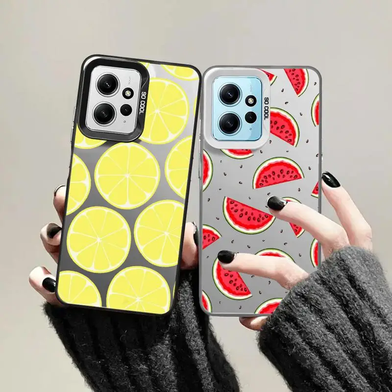 phone cases for Xiaomi Poco C50 X3 NFC C61 C51 X3pro Redmi 12C 13 A2 A3x 12 funda Back Shell Cover Delicious Watermelon Lemon