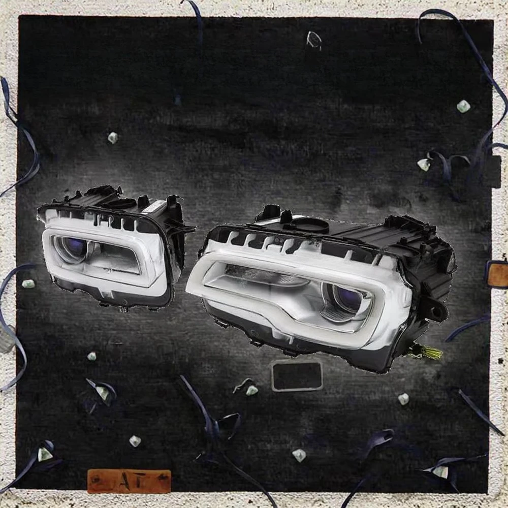 Cool White Front LED Headlights for New Car 6500K Color Temperature 12V Voltage Modification Parts
