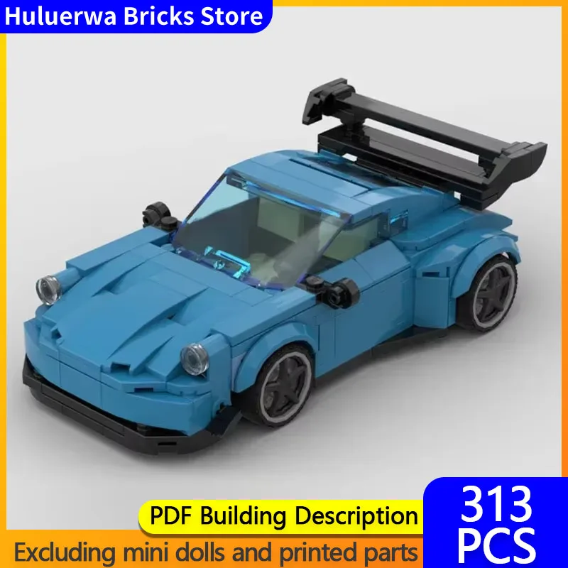 City Car Speed Champion Model MOC Building Bricks 993 Sports Cars Modular Technology Gifts Holiday Assemble Children Toys Suit