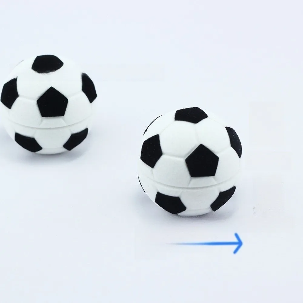 

Silky Velvet Velvet Jewelry Box Gray Color Football Shaped Football Shape Ring Case Unique Design Compact Size