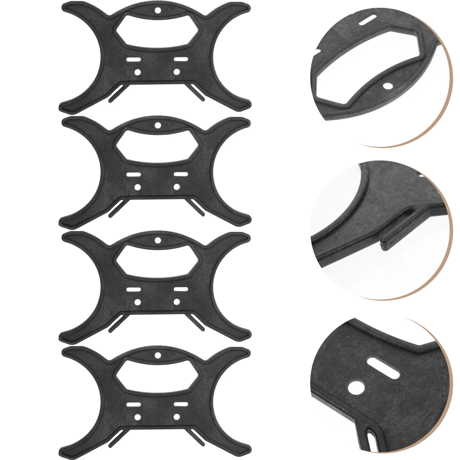 8pcs Black Light Cord Organizer String Light Organizer Waterproof Kitchen Cable Winder Tidy Holder Storage Travel Cord Rope