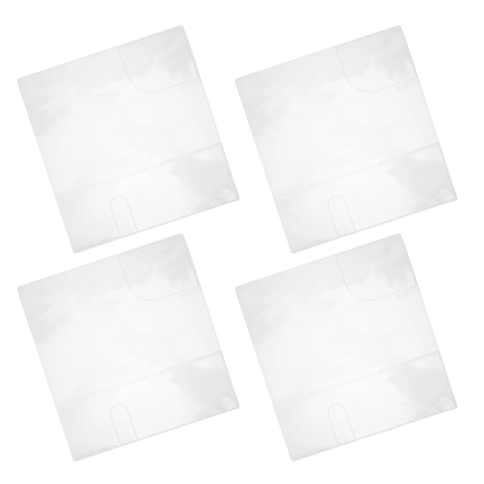 

Набор из 4 прозрачных защитных обложек для книг из ПВХ, водонепроницаемые и пылезащитные чехлы для блокнотов, для офиса, учебы, путешествий, замена обложек для книг