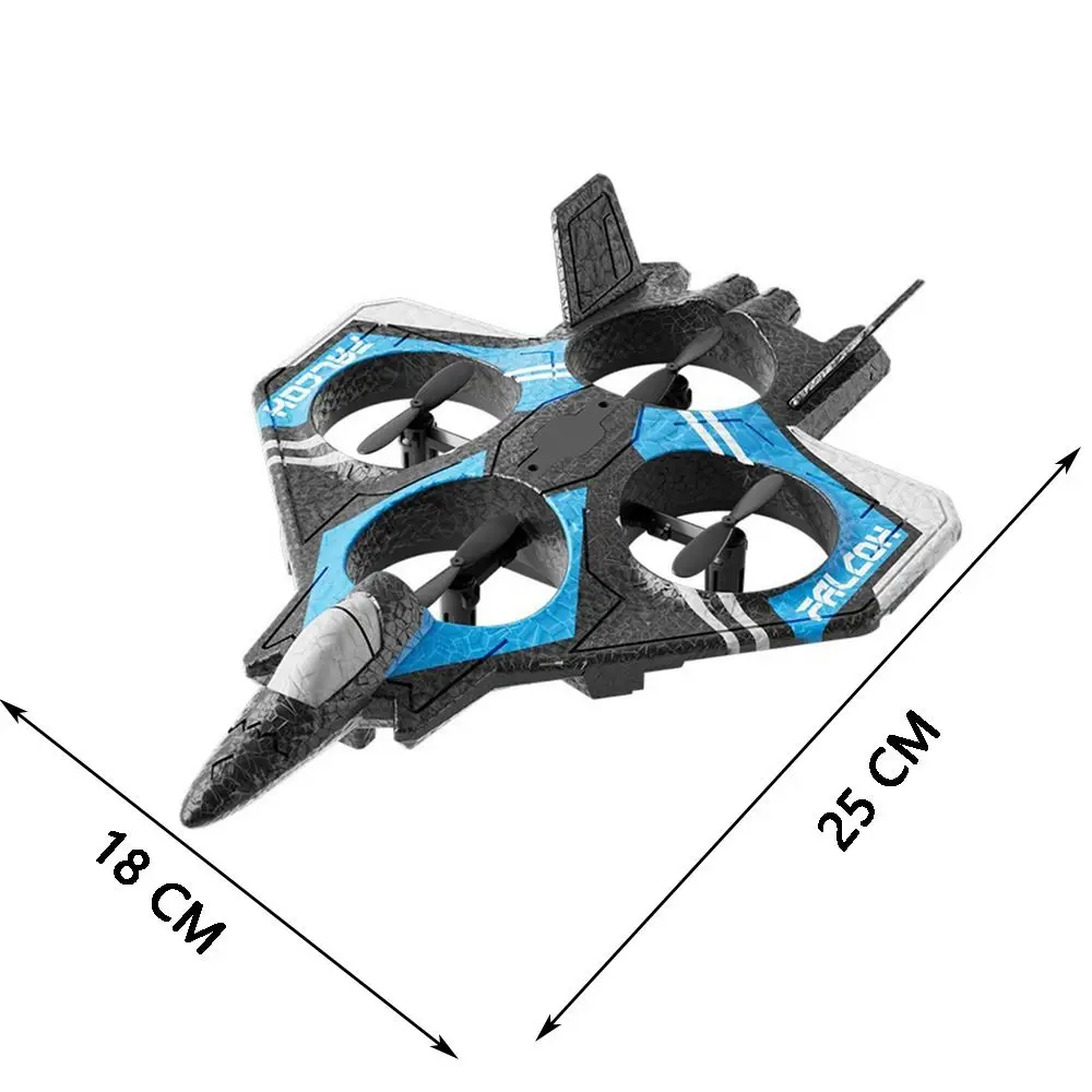 الإبداعية 2.4 جيجا هرتز رغوة طائرة التحكم عن بعد مقاوم للماء تحطم المقاومة رغوة RC طائرات حيلة لفة كول ضوء RC طائرة مقاتلة #6