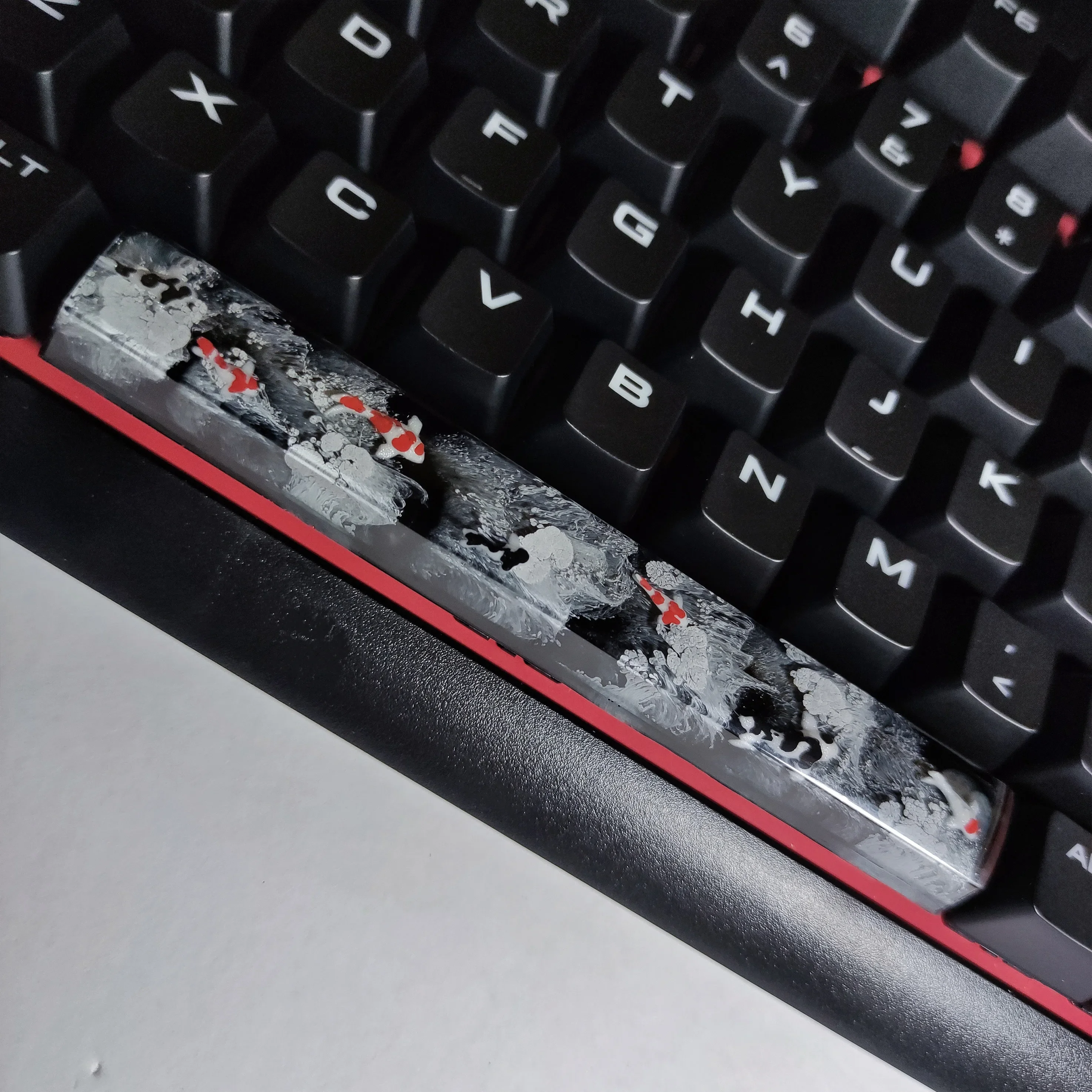 Corsair K70 K63 K68 OEM Profile 6.5U Spacebar Handmade Resin Keycaps For Mechanical Gaming Keyboard Mx Switch RGB Keycaps Lucky