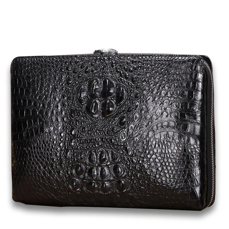 

Lucanikexima new arrival Crocodile Handbag Men Bag Large Capacity male Handbag clutch bag business bag