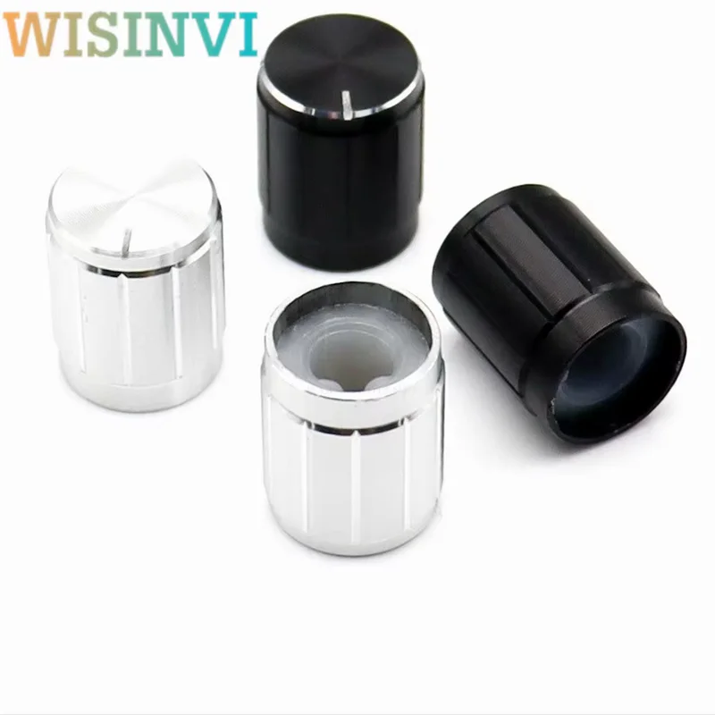 5pcs 13×16.5 Aluminum Alloy Knob Cap D Handle Potentiometer Rotary Cap Power Amplifier Volume Knob Cap Electronic Instrument Cap