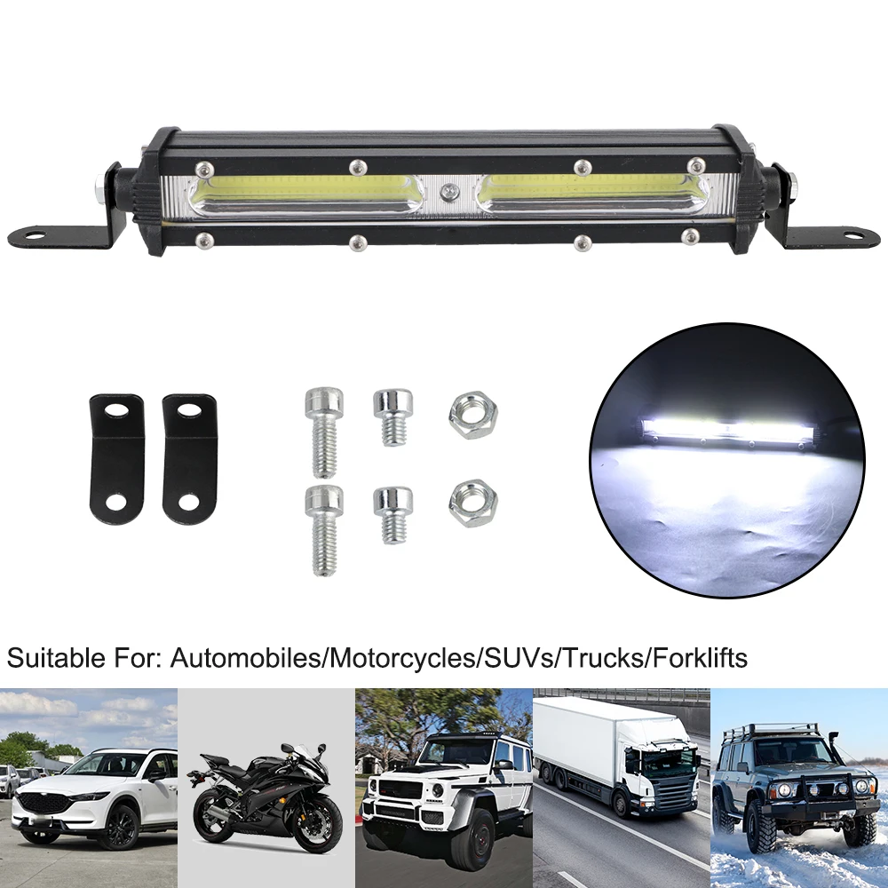 Car LED Work Light Light Bar 6500K Strip Light 12V Spotlight LED Headlight Super Bright For car Auto Truck Lorry Trailer SUV
