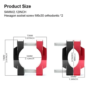 دراجة نارية أضواء كليب ، حامل دعامة ، مشبك سبائك الألومنيوم ، رود ناهض ، قطع غيار دراجة نارية 32 مم / 42 مم / 54 مم ، 1 قطعة الأكثر مبيعا 6 سلم جت سكي سي دو - رقم 3