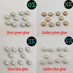 Green/Blue Luminous Night Pearl Fit Bezel Insert Glowing Night Pearl 12 Clock Scale Watch Bezel Luminous Pearl Replace Parts