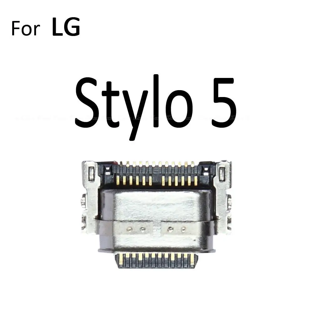 نوع C شاحن شحن التوصيل حوض USB وصلة مرفاع المقبس ميناء ل LG Stylo 6 5 4