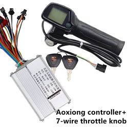 NJ-AOXIONG LCD 7-wire throttle knob 36V/48V 16A DC Brushless Controller For Kugoo M4 Electric Scooters and Bicycles