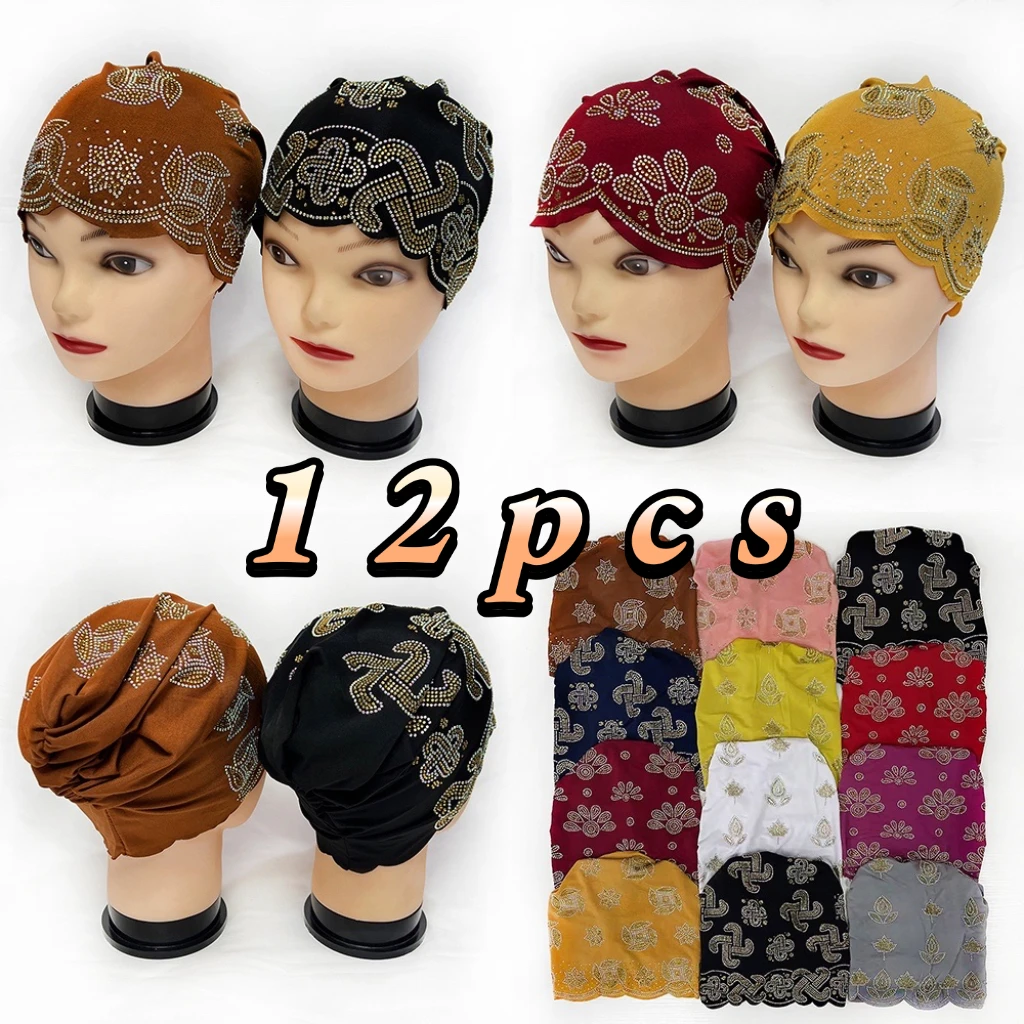 

Wholesale Muslim Turban Hat And Cap For Prayer Purposes Indian Style Short-haired Women's Hats With Headscarves For Women To Use