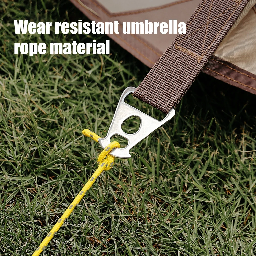 Outdoor Tent Cord Rope Camping Awning Rope Runner Guy Line Tent Fastener Wind Rope Buckle Triangle Fastener Stopper