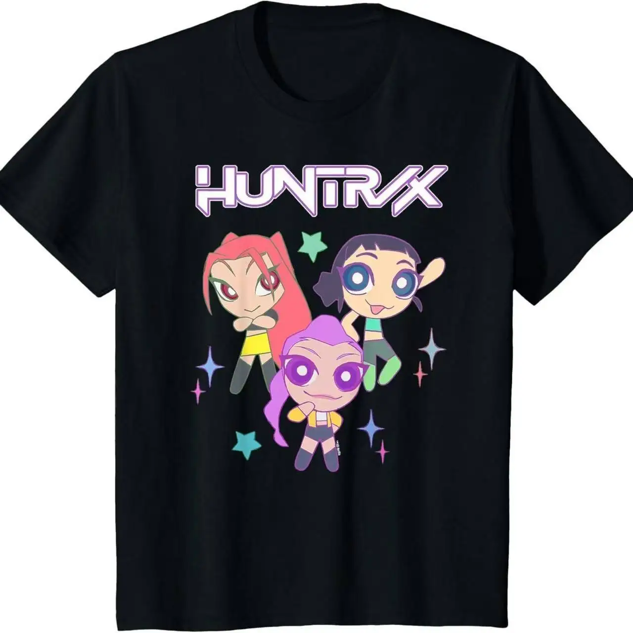 

2025 Kpop Demon Hunters, хлопковая одежда, футболка с короткими рукавами, милая футболка Kpop Demon Hunters, футболка в стиле Харадзюку для мальчиков и девочек