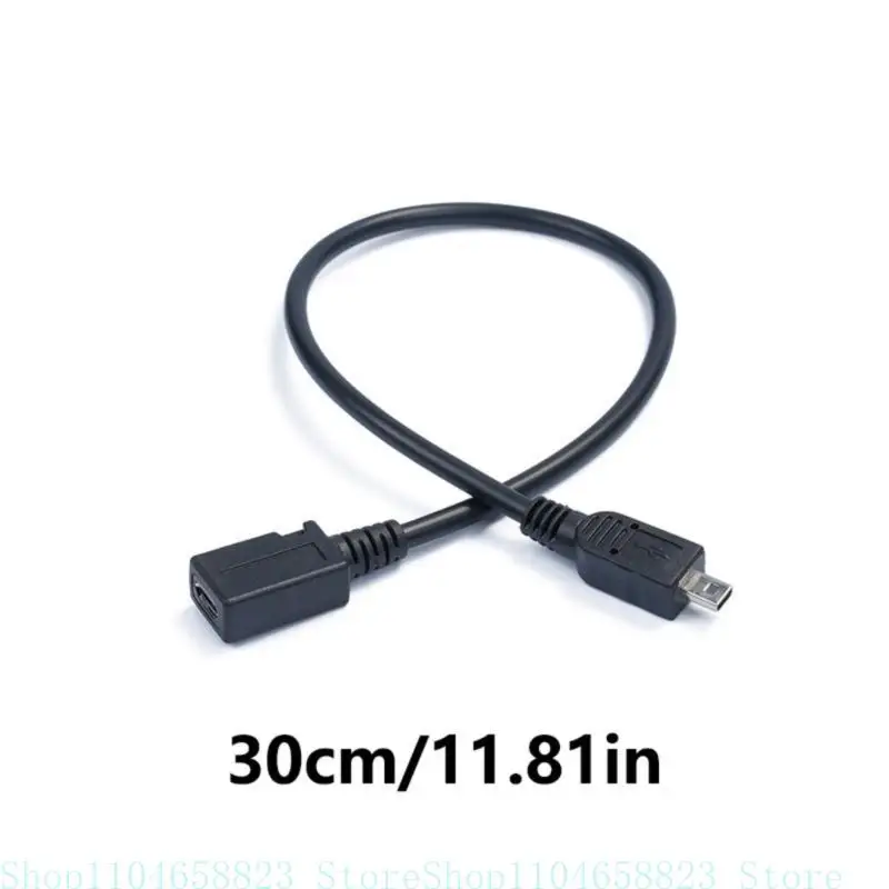 MicroUSB Female To Mini USB 8 Pin Male Converters Micro5p USB To Mini USB Cable For Digital Cameras Car Recorders