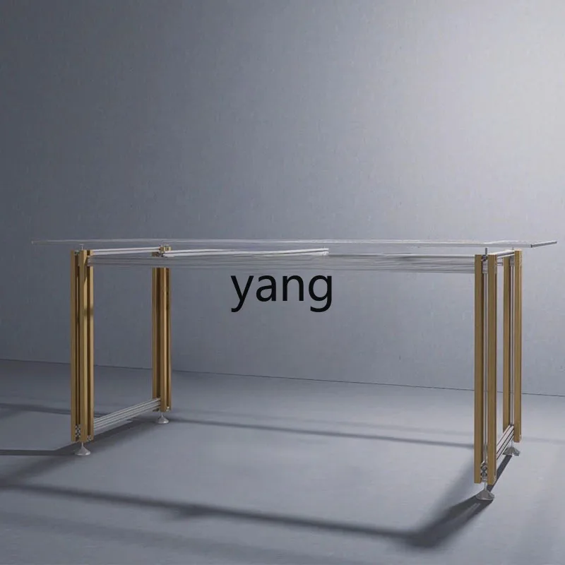 

CX transparent tempered glass table home bedroom study desk