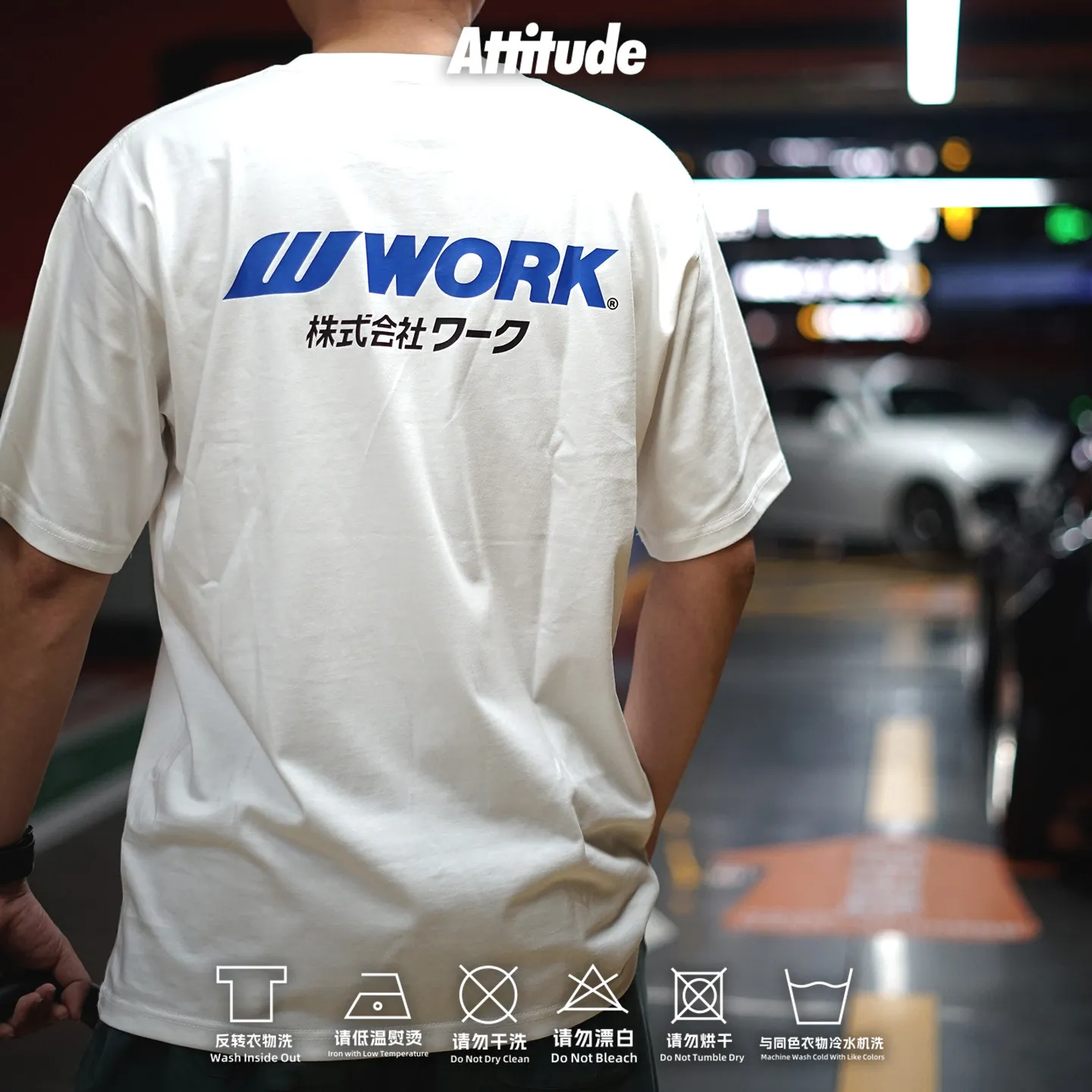 Camiseta de algodón de cuello redondo única con diseño de llanta de coche JDM modificada para el trabajo en Japón, nueva colección de moda de verano 2026 (marca) Attitude. Cómodo