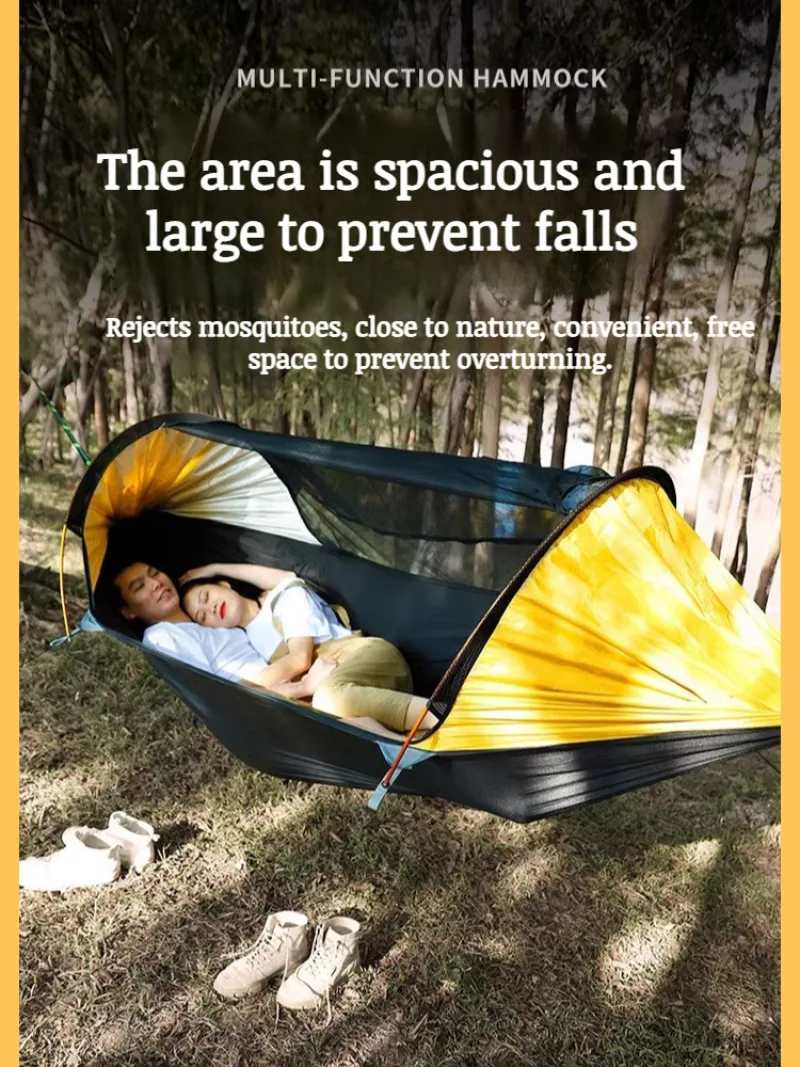 في الهواء الطلق التخييم أرجوحة 2 شخص النايلون مكافحة البعوض الحشرات الشمس الظل خيمة المحمولة النوم ناموسية أرجوحة التخييم مجموعة