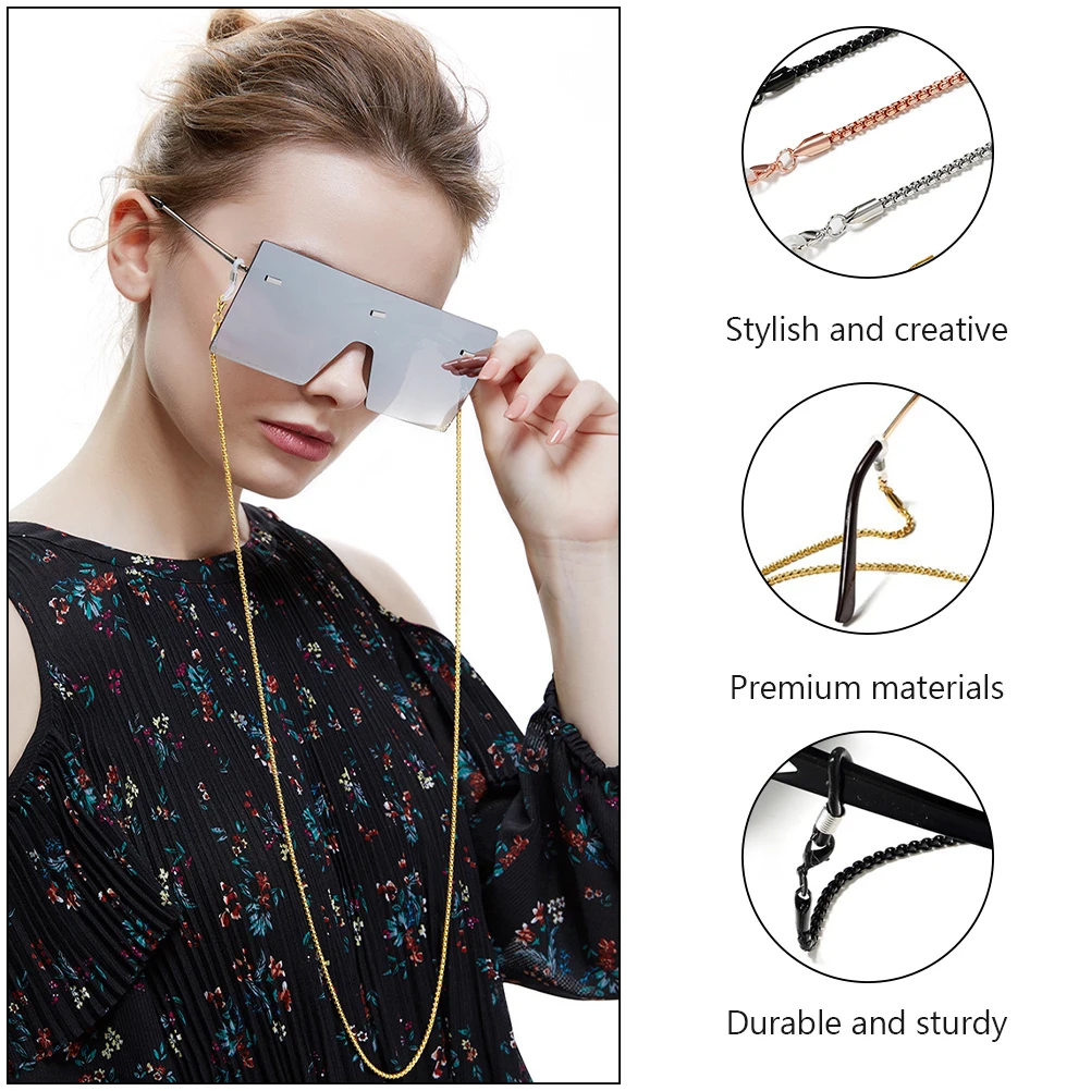 

4 Pcs Necklace Glasses Lanyard Chain Child Fashion Eyewear Retainer Copper Stylish Decor
