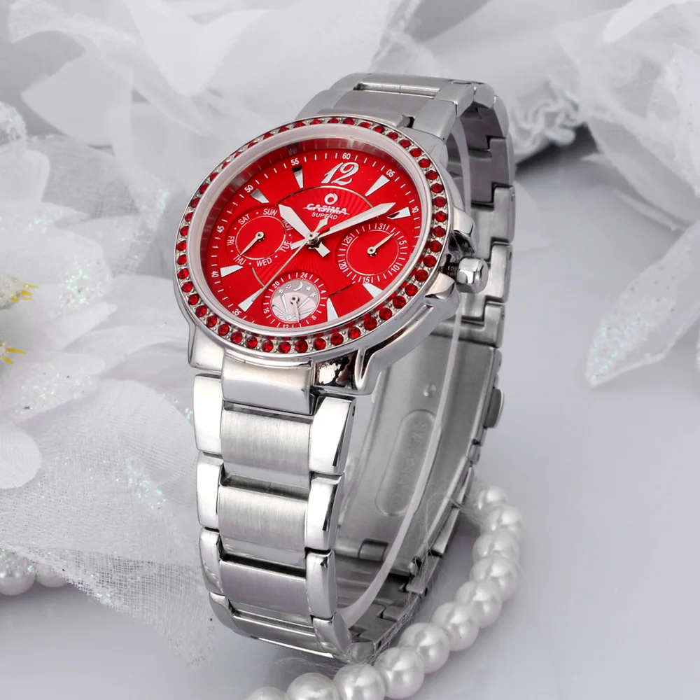 CASIMA Women's Wristwatch, Quartz Movement, Simple Trend  Fashionable, Waterproof, Luminous, Model SP-2902-1007