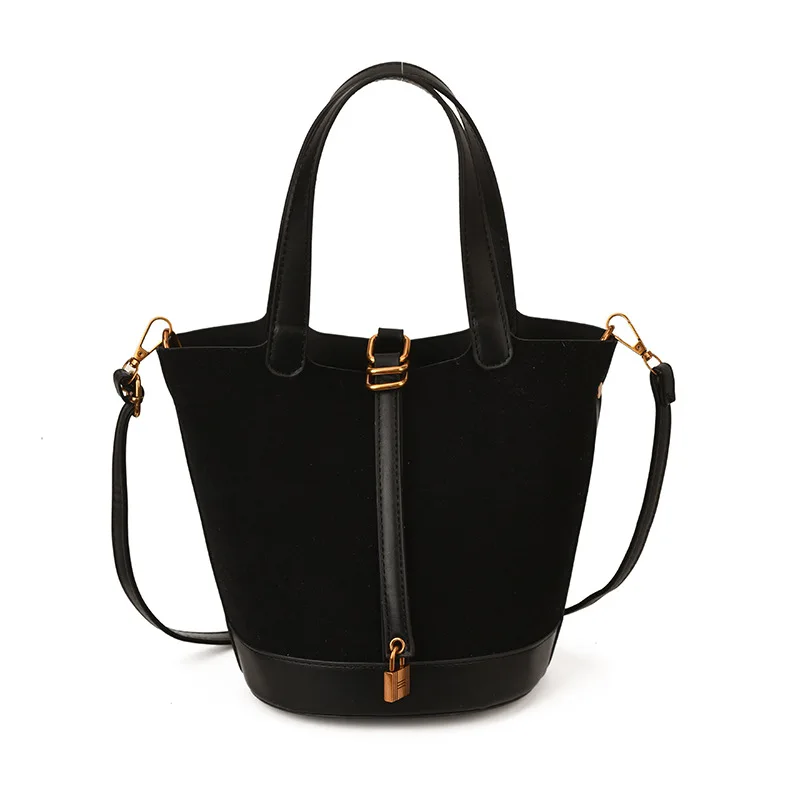 

Винтажная замшевая кожаная сумка через плечо A/W 2025 года для женщин, многосторонняя сумка через плечо большой вместимости, шикарная рабочая сумка в стиле ретро