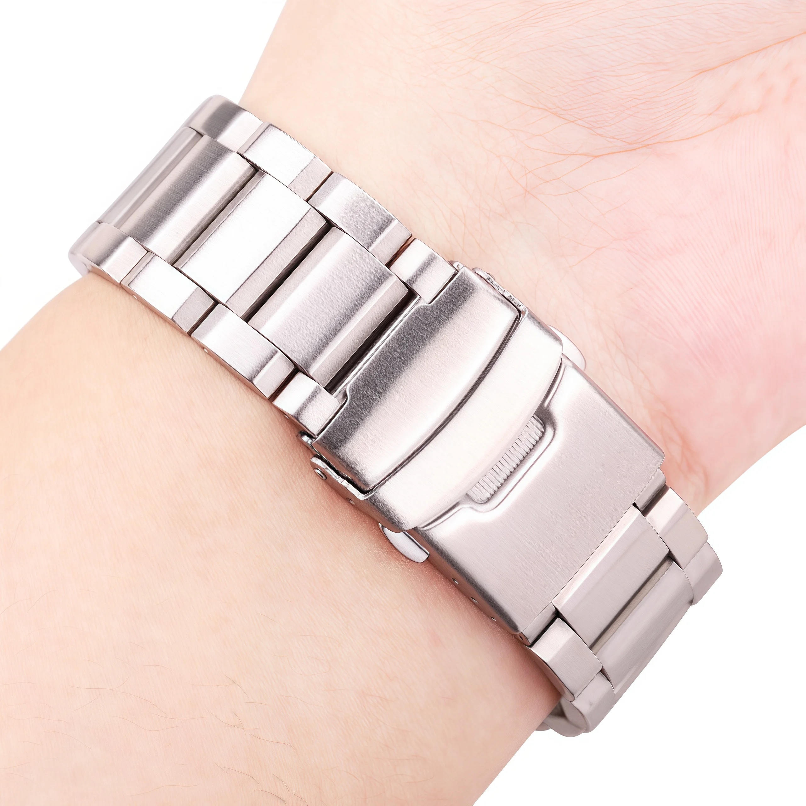 Correa de reloj de acero inoxidable, pulsera de 18mm, 20mm, 22mm, 24mm, accesorios de oro negro y azul