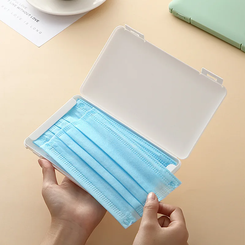 1 pz custodia per la conservazione della maschera scatola per maschera a prova di umidità per uso domestico esci organizzatore per scatola di supporto per contenitore per maschera di stoccaggio antipolvere