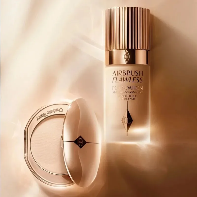 Base de Maquillaje Líquida Charlotte Tilbury, Spray Fijador Líquido, Corrector Sedoso de Larga Duración, Hidratante, Realza el Contorno, Maquillaje Facial