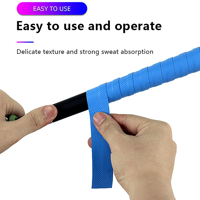 

1Pc Dry Tennis Racket Grip Anti-skid Sweat Absorbed Wraps Taps Badminton Grips Racquet Vibration Overgrip Sports Sweatband