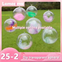 Bombe de Bain en Plastique Transparent, Moule Rond, Cœur, Boule en Forme d'emouf, Sphère, Accessoires de Bricolage, Boule à Remplir, 5 Pièces/Ensemble