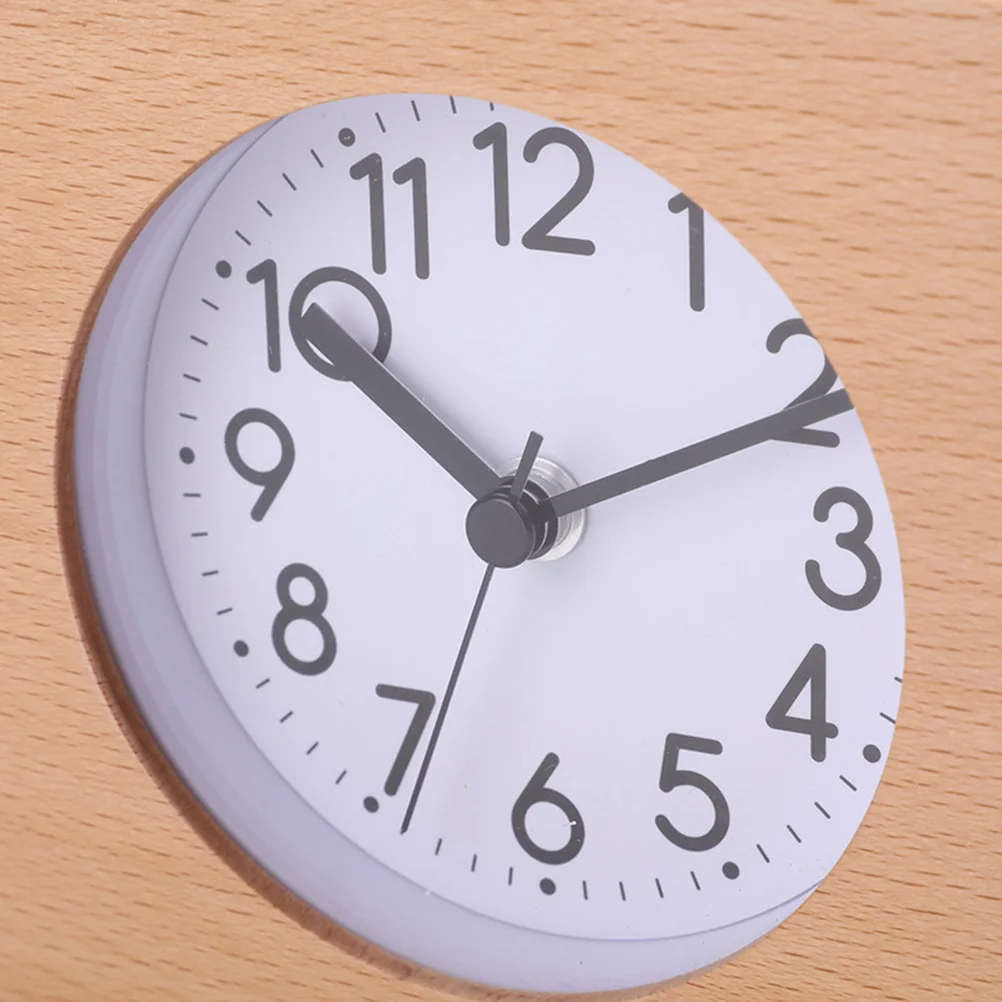 

Square Wooden Alarm Clock with Snooze Function Super Quiet Non Ticking Operated White Dial Black Numbers Home Office