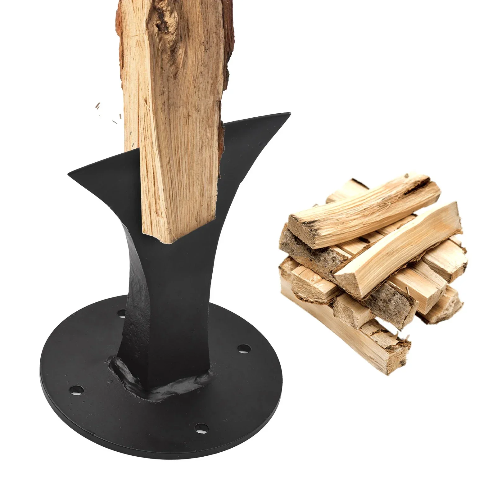 W50 Wood Splitter, Wedge Heavy Duty Small Firewood Kindling Splitter Manual Log Splitter for Small Fireplace Wood Stove