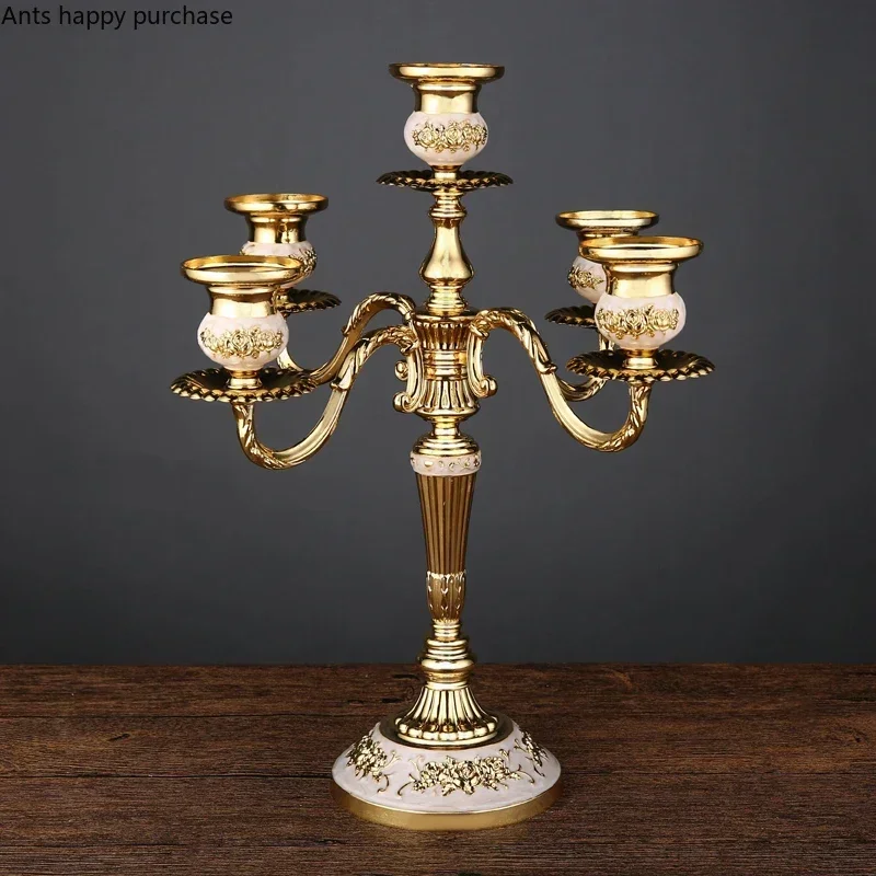 

European Style Candle Holders Wedding Retro Household Western Food Romantic Candlelight Dinner Candle Home Decoration Accessorie