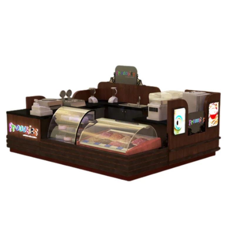 custom.Factory Custom Food Kiosk Shopping Mall Cinema Snack Bar Sandwich Burger Pizza Food Beverage Kiosk
